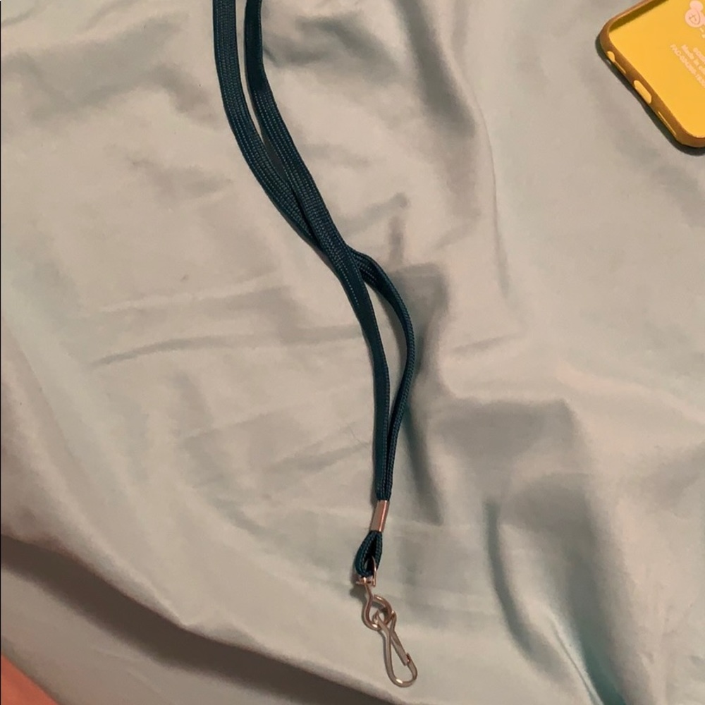 Teal lanyard